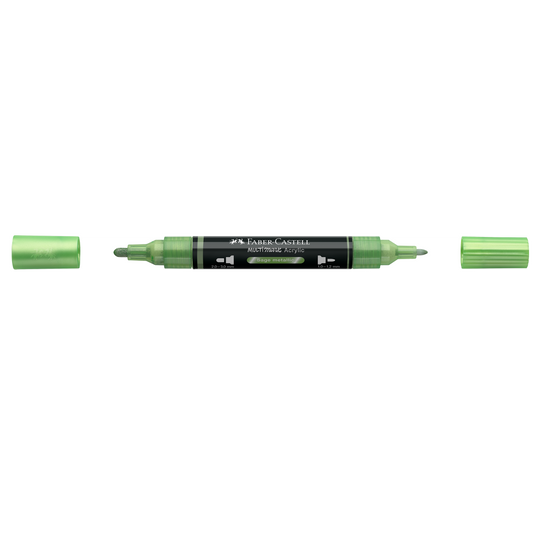 Faber-Castell Multimark Acrylic Dual Tip sage metallic