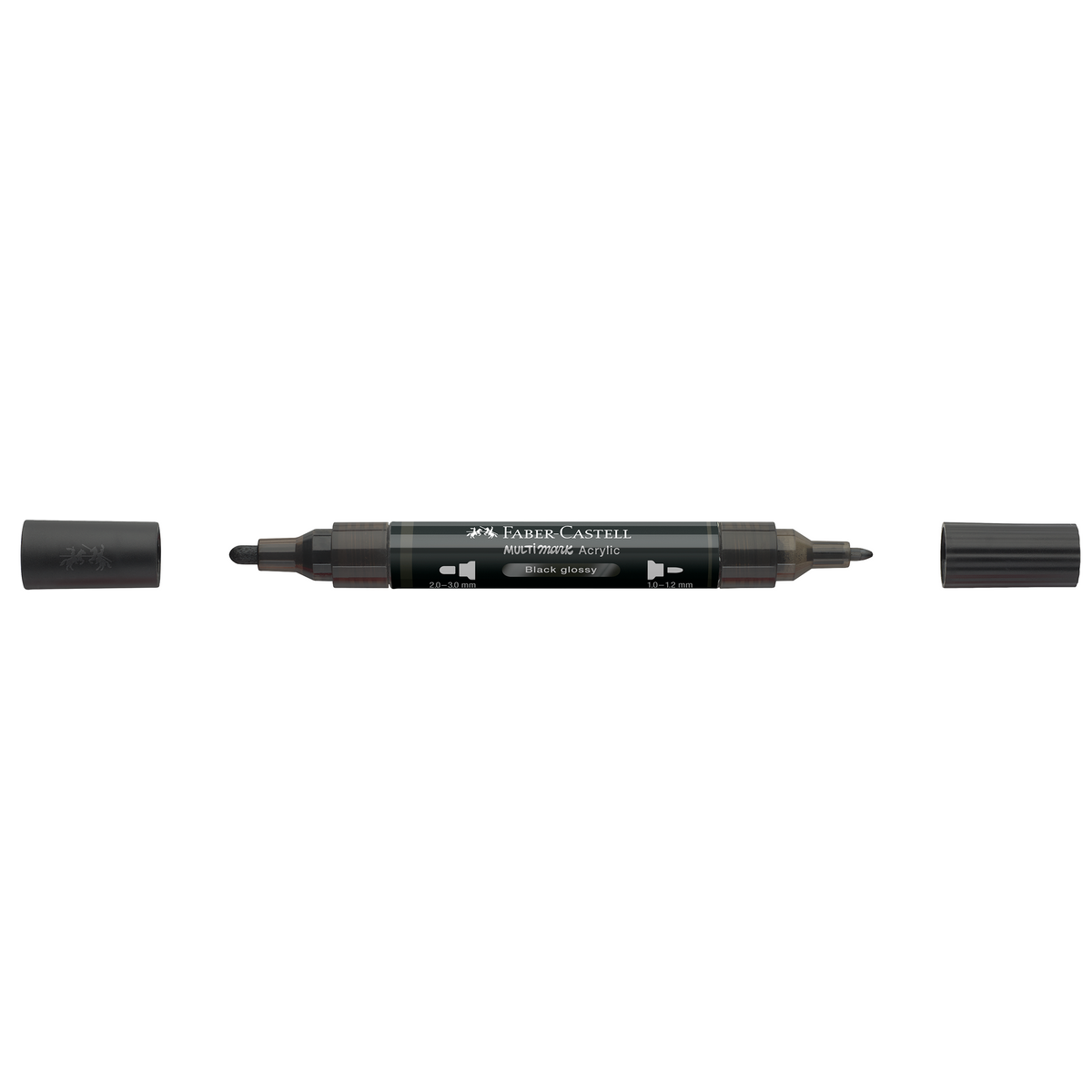 Faber-Castell Multimark Acrylic Marker Dual Tip – Black glossy