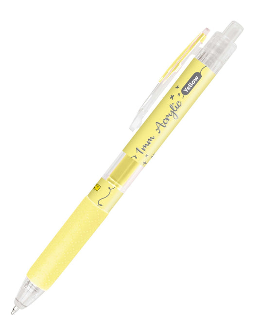 ONLINE Calli.Brush Acrylic Liner Gelb 1mm Spitze 12 Farben