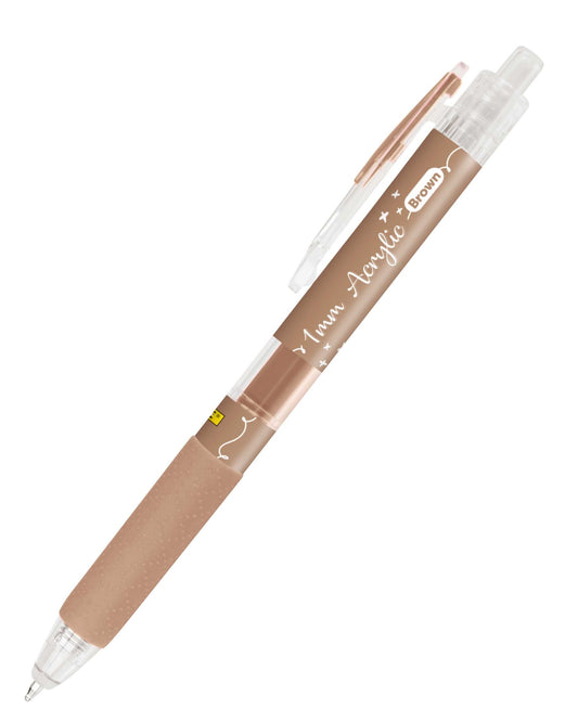 ONLINE Calli.Brush Acrylic Liner Braun 1mm Spitze 12 Farben