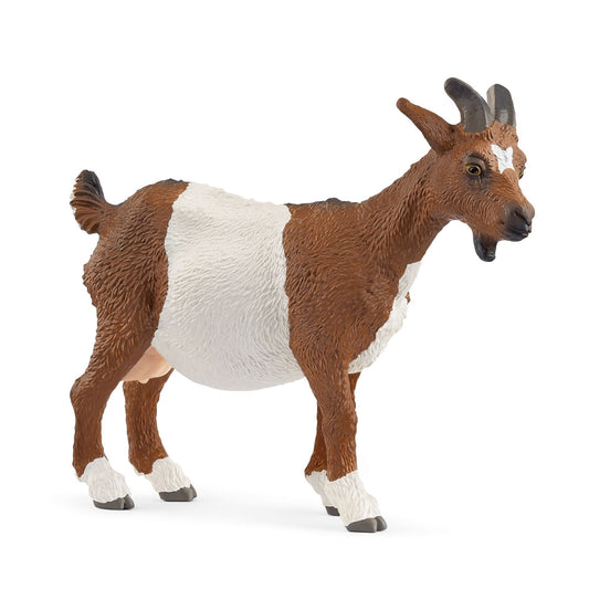 Schleich® Farm World Ziege - Lebensechte Spielfigur für kleine Tierfreunde