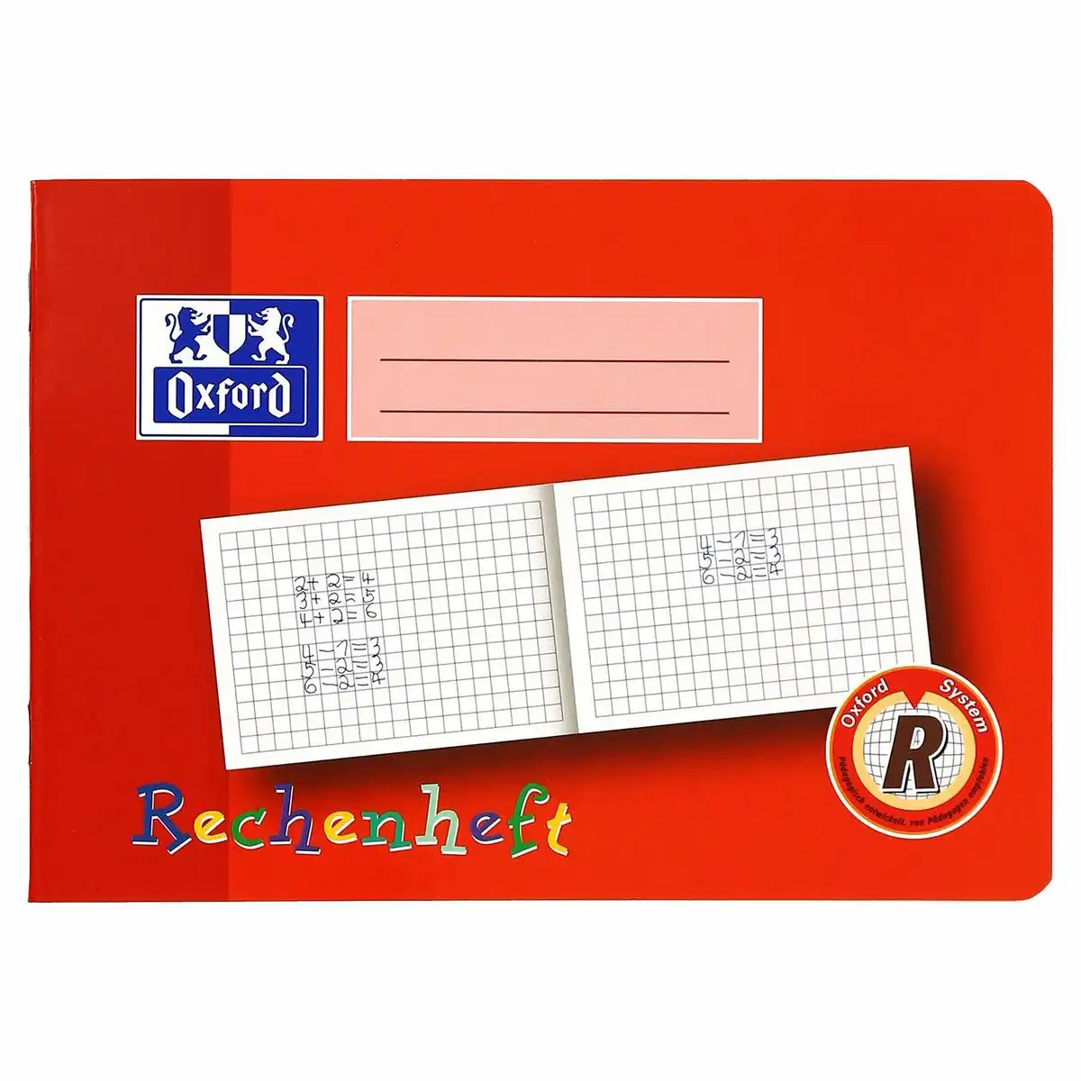 Oxford Rechenheft Lineatur R kariert - Mathematik Schulheft A5