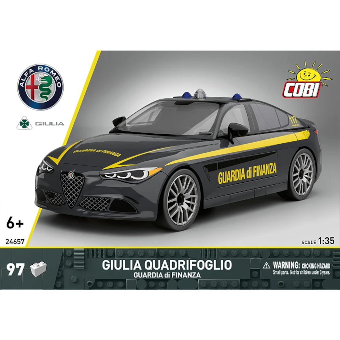 COBI Alfa Romeo Giulia Guardia di Finanza, 97 Teile (24657)