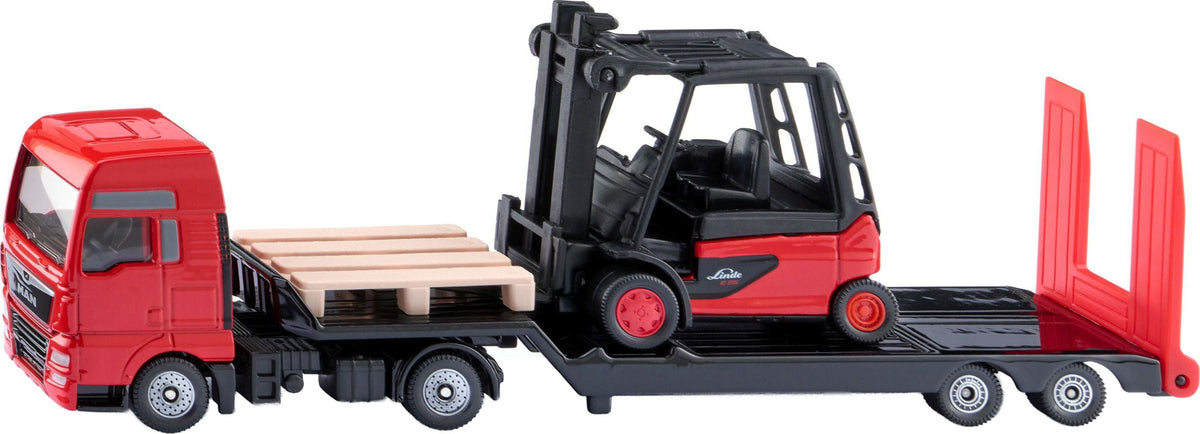 SIKU MAN LKW mit Linde Gabelstapler – Set