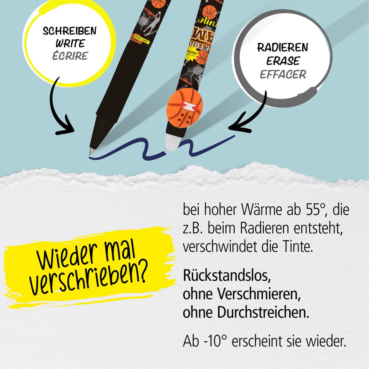 ONLINE Tintenroller Magixx Fun Charming Racoon - radierbar