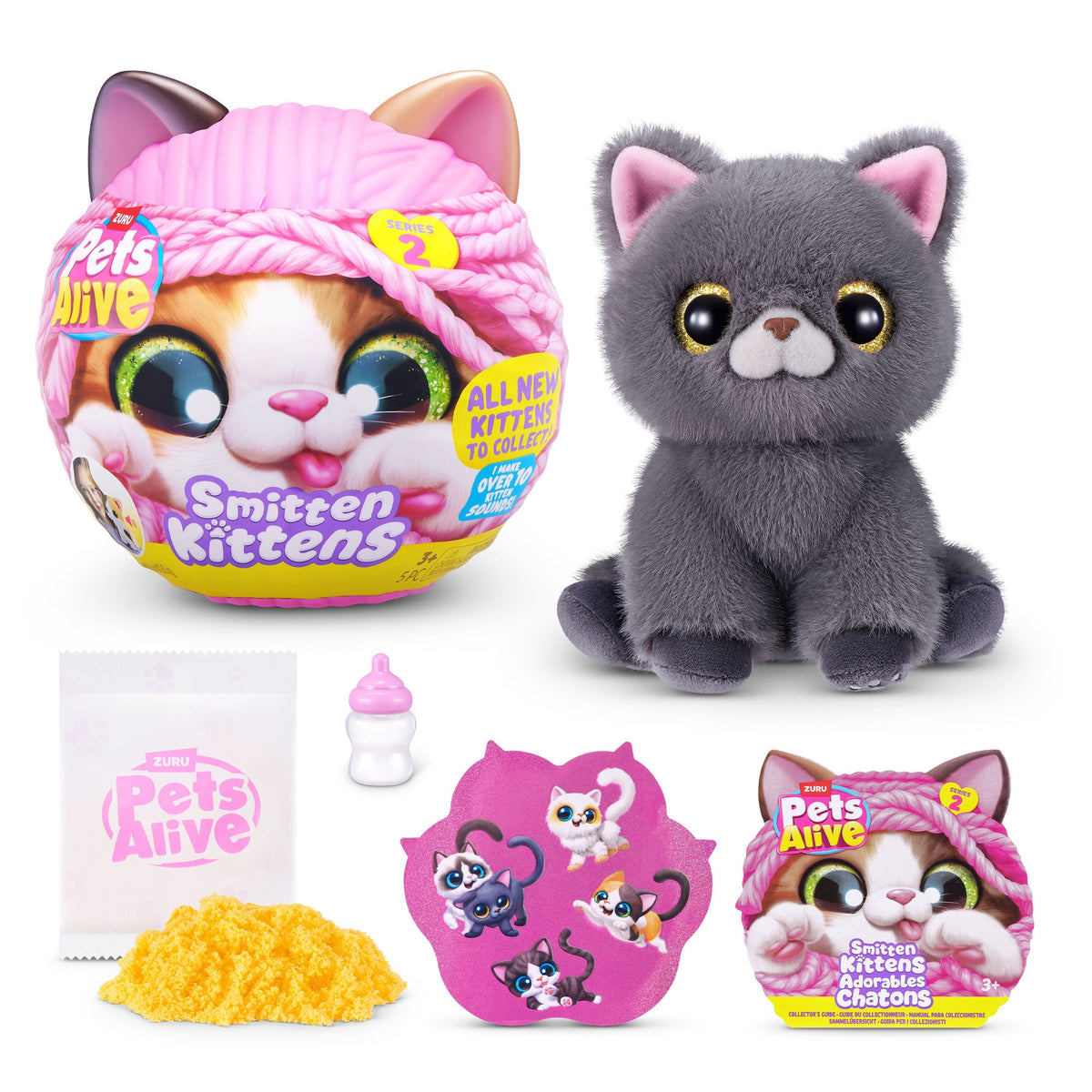 ZURU Pets Alive Smitten Kittens Serie 2 – 1 von 5, zufällig