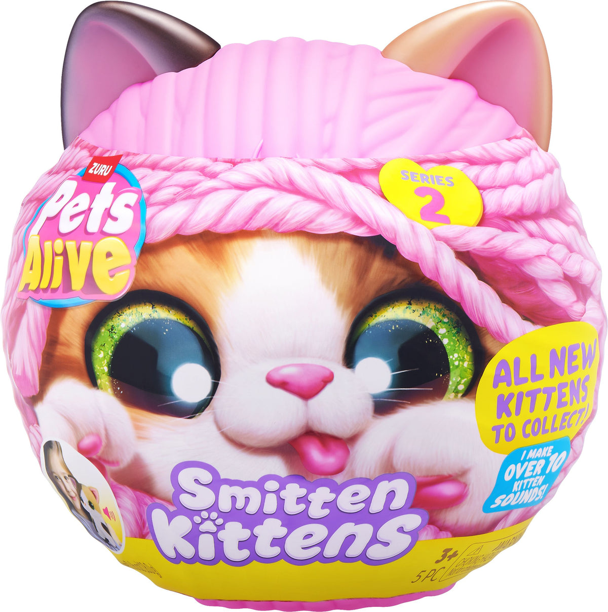 ZURU Pets Alive Smitten Kittens Serie 2 – 1 von 5, zufällig