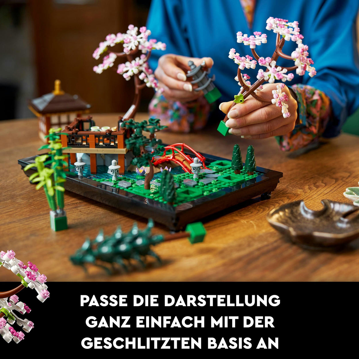 LEGO Icons Garten der Stille 10315 – Zen-Garten Bauset
