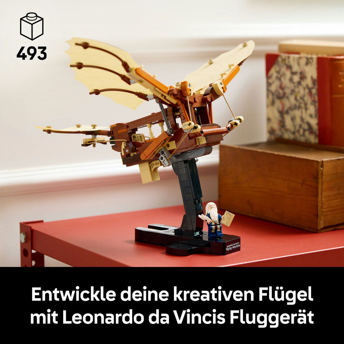 LEGO Icons 10363 Leonardo da Vincis Fluggerät, 493 Teile