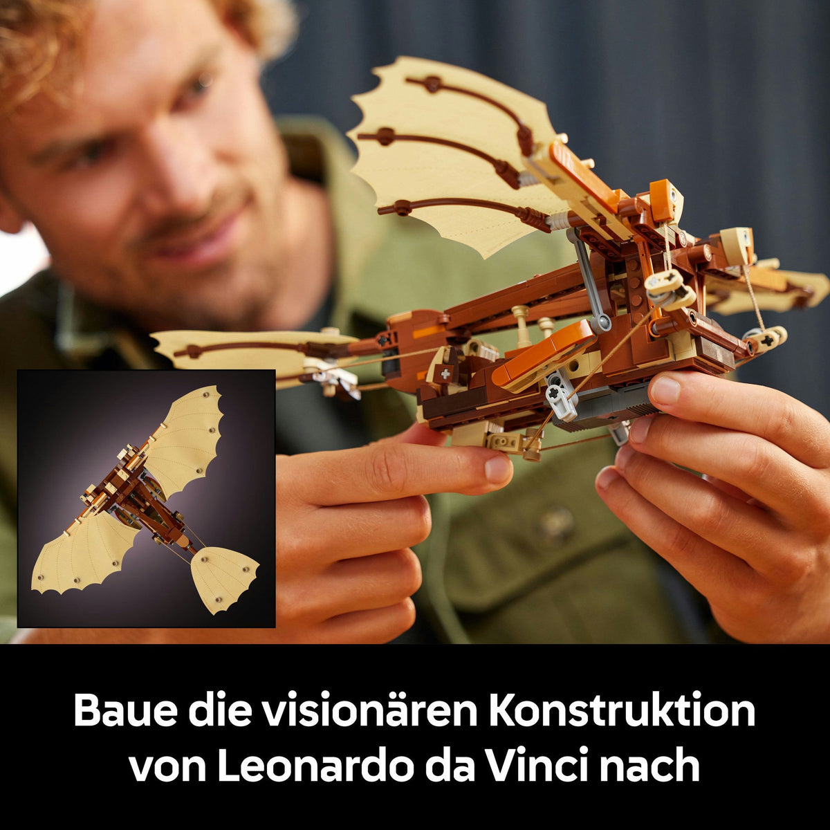 LEGO Icons 10363 Leonardo da Vincis Fluggerät, 493 Teile
