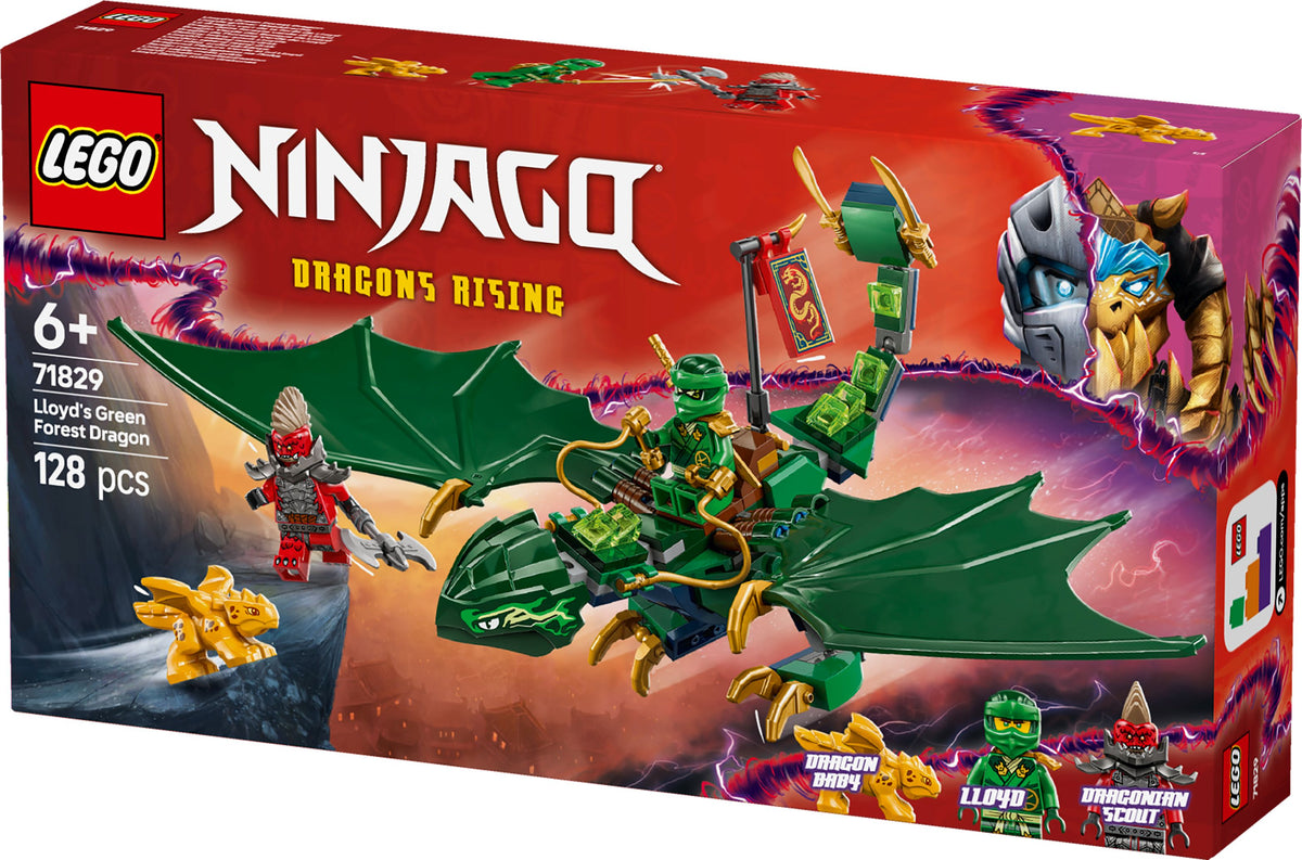 LEGO NINJAGO Lloyds grüner Walddrache 71829, 128 Teile