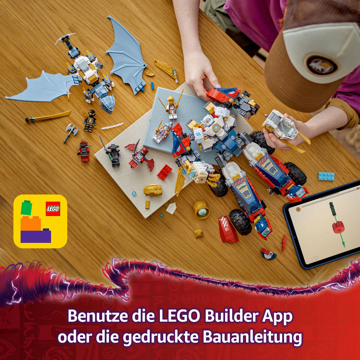 LEGO NINJAGO Zanes Ultra-Kombi-Mech 71834, 1.187 Teile