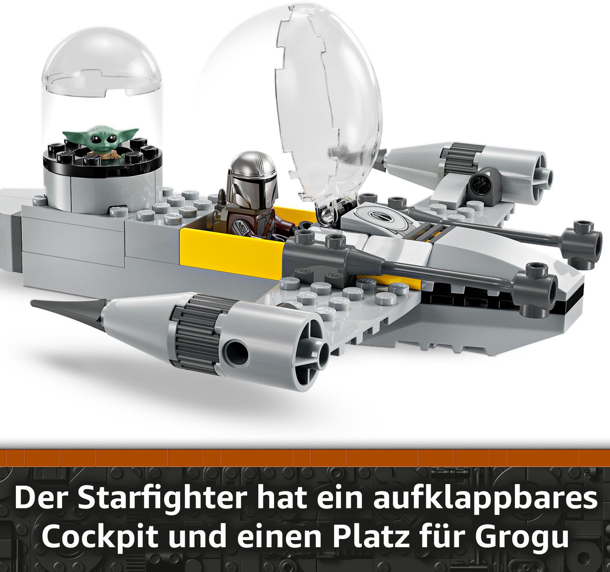 LEGO Star Wars 75410 Mandos und Grogus N-1 Starfighter, 92 Teile