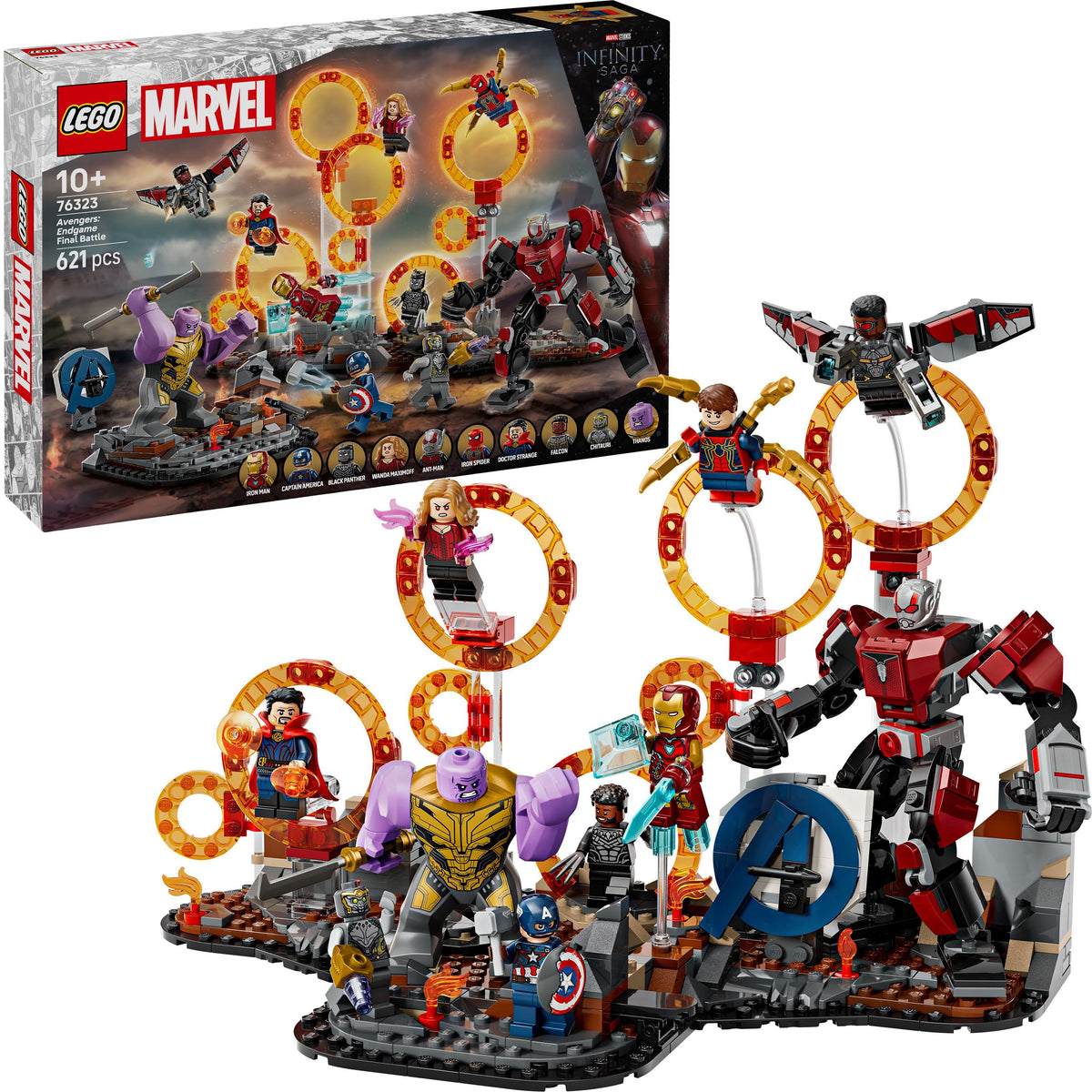LEGO Marvel 76323 Avengers: Endgame Letzter Showdown, 621 Teile