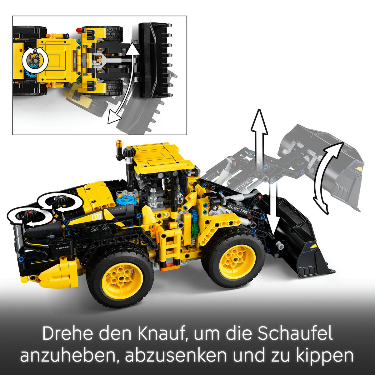 LEGO Technic Volvo L120 Electric Radlader 42209, 973 Teile