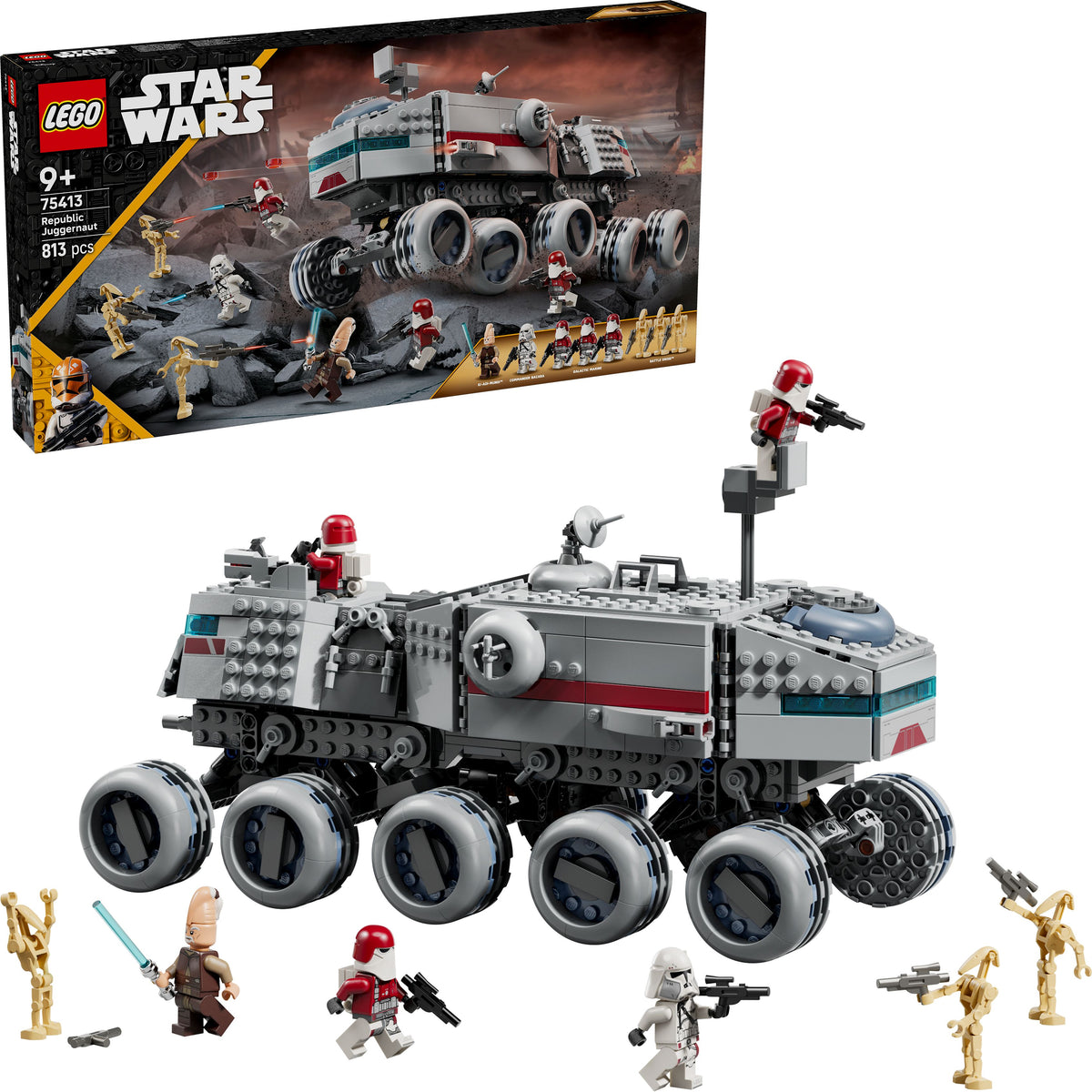 LEGO Star Wars Republikanischer Juggernaut 75413, 813 Teile