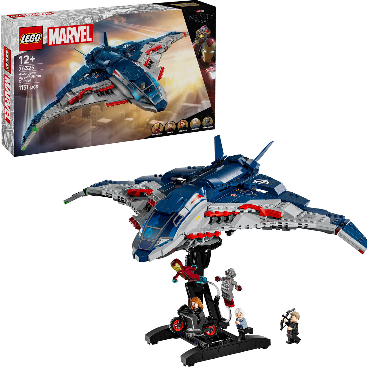LEGO Marvel Avengers: Age of Ultron Quinjet 76325, 1.131 Teile