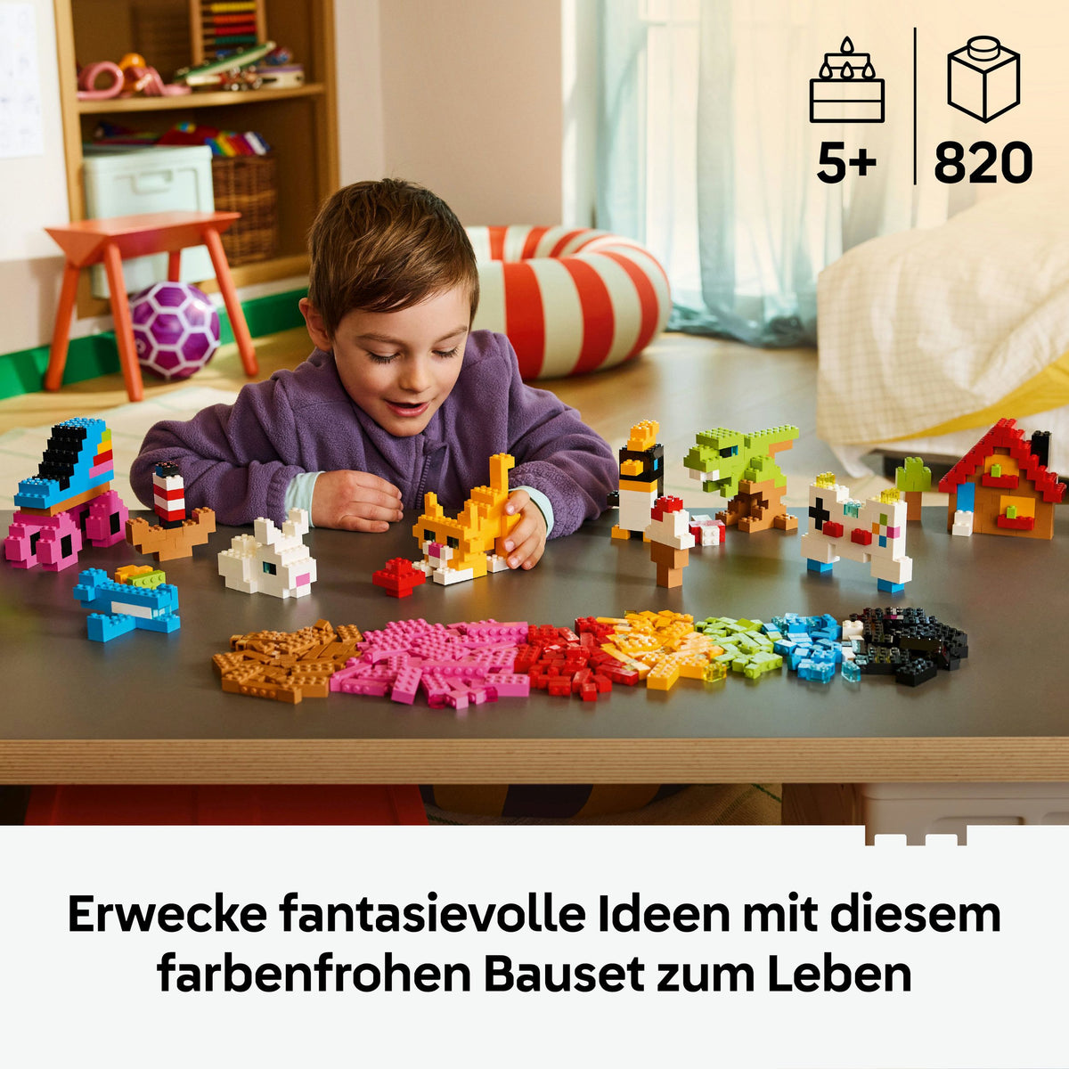 LEGO Classic 11045 Kreative Bunte Steine – 820 Teile