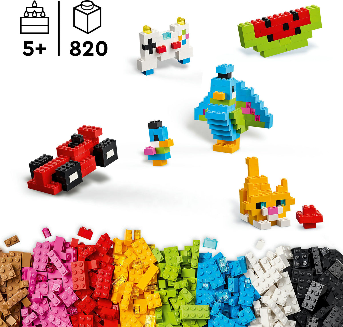 LEGO Classic 11045 Kreative Bunte Steine – 820 Teile