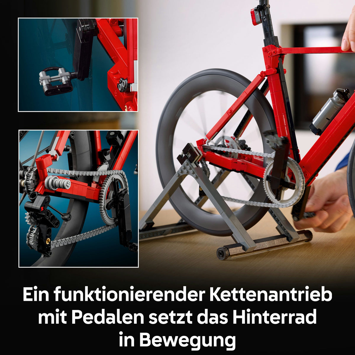 LEGO Icons 11380 Rennrad – 1.015 Teile für Erwachsene