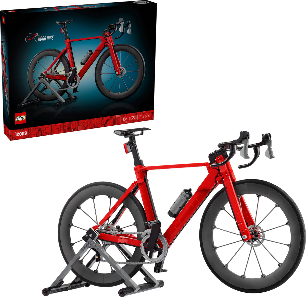 LEGO Icons 11380 Rennrad – 1.015 Teile für Erwachsene