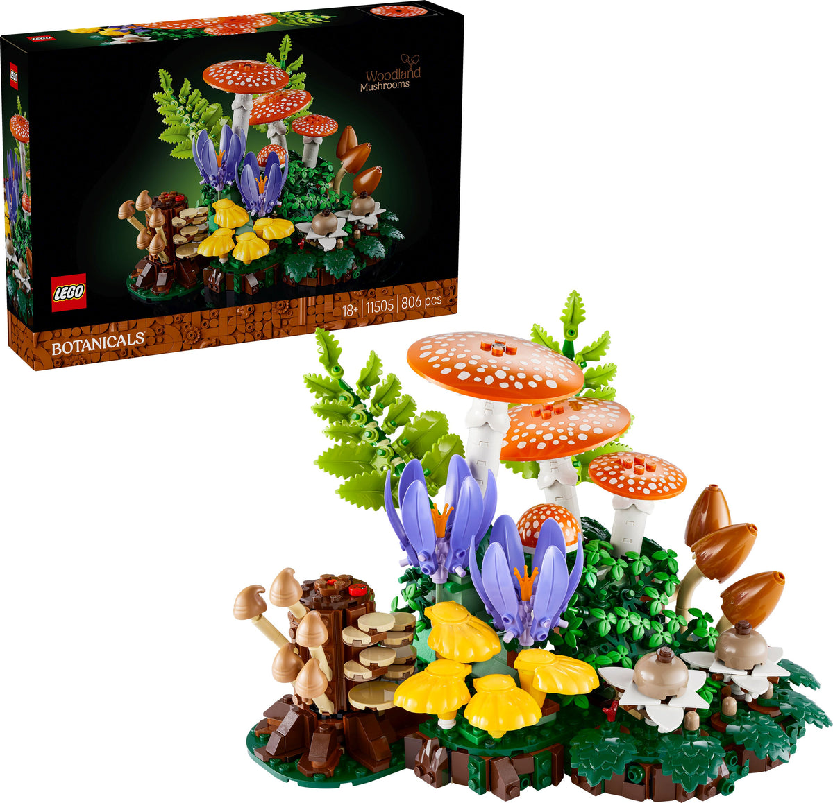 LEGO Botanicals 11505 Waldpilze – 806 Teile