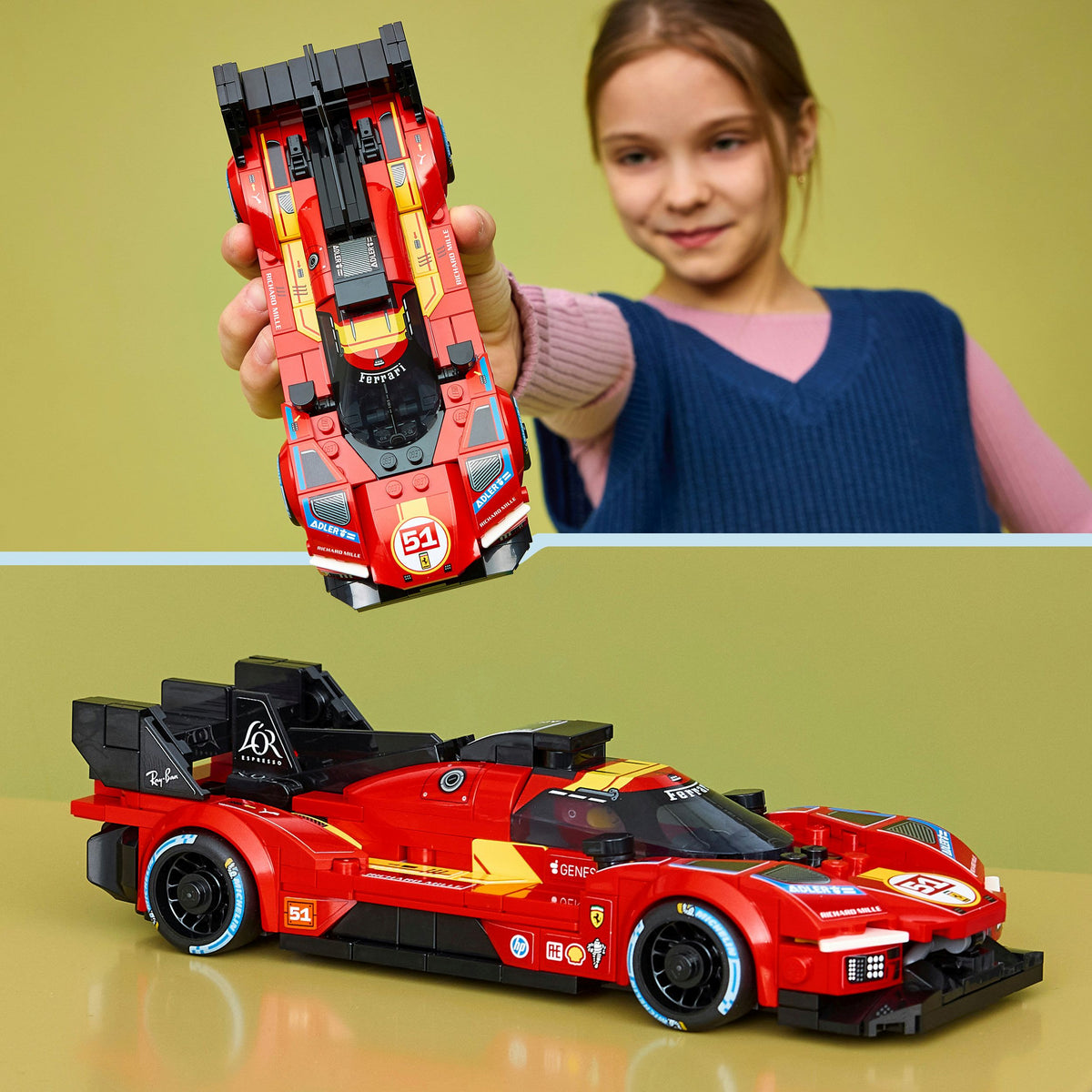 LEGO Speed Champions 77261 Ferrari 499P Rennwagen