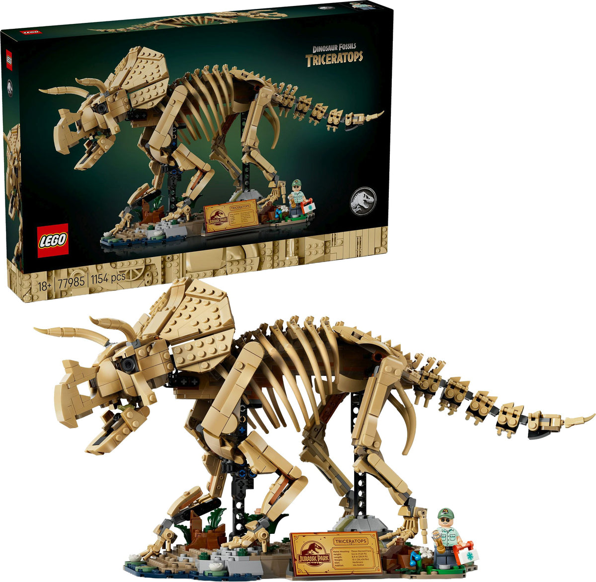 LEGO Jurassic World 77985 Triceratops-Fossil – 1.154 Teile