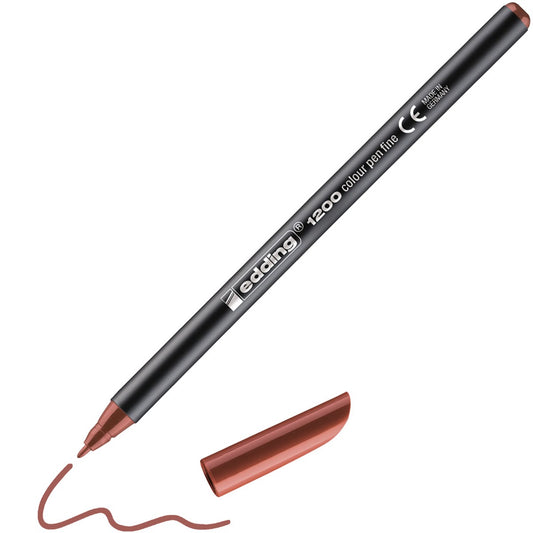 edding 1200 colourpen Fasermaler braun – Rundspitze 1 mm