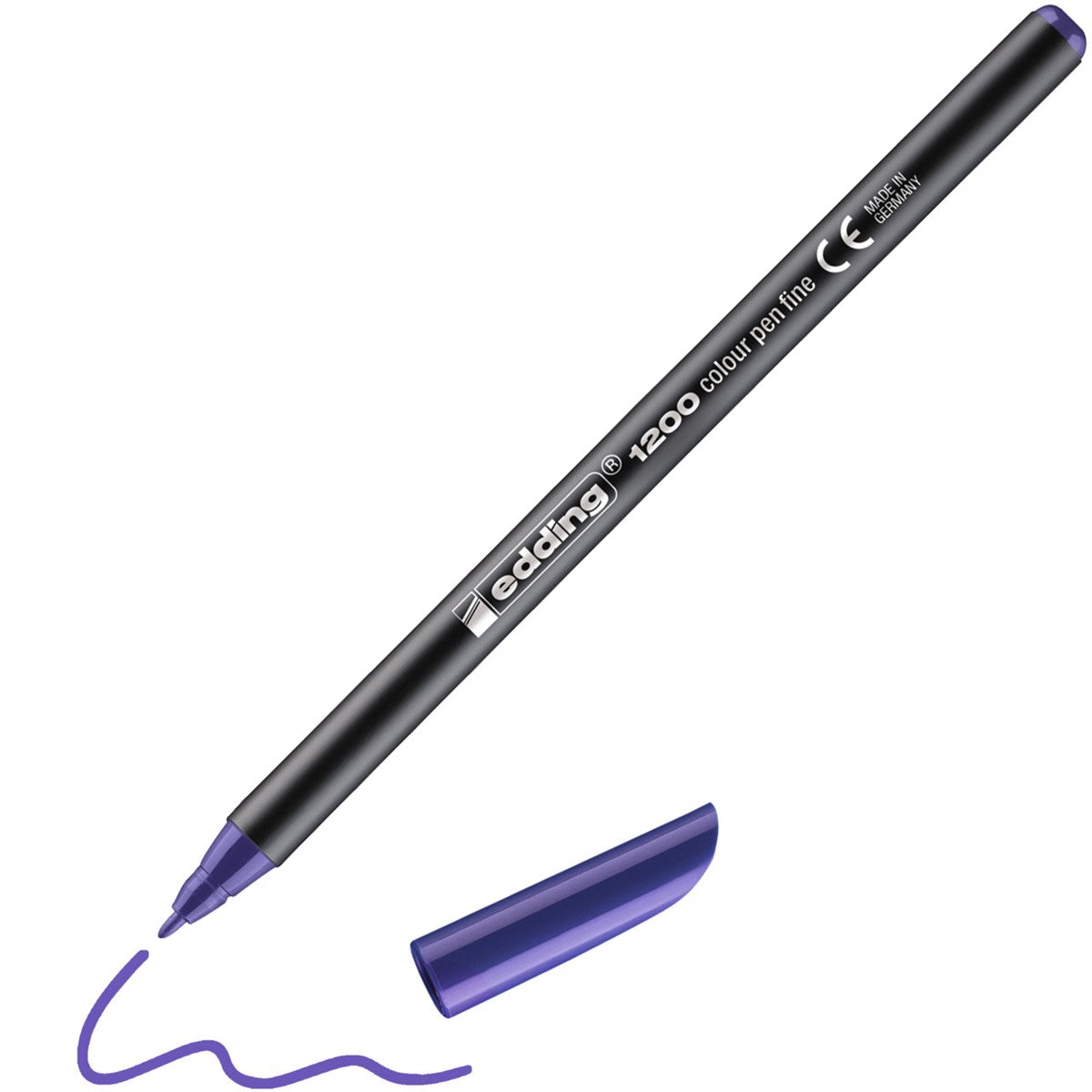 edding 1200 colourpen Fasermaler violett – 1 mm