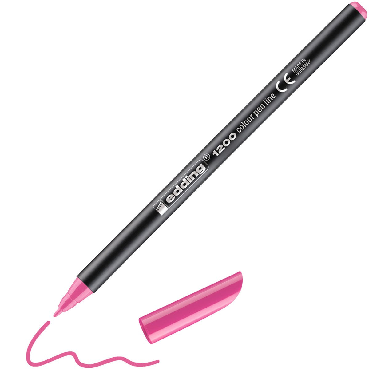 edding 1200 colourpen Fasermaler rosa – Rundspitze 1 mm