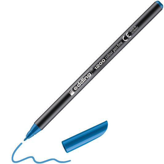 edding 1200 colourpen Fasermaler – Hellblau