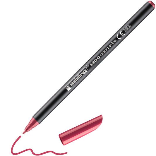 edding 1200 colourpen Fasermaler carmin – 1 mm