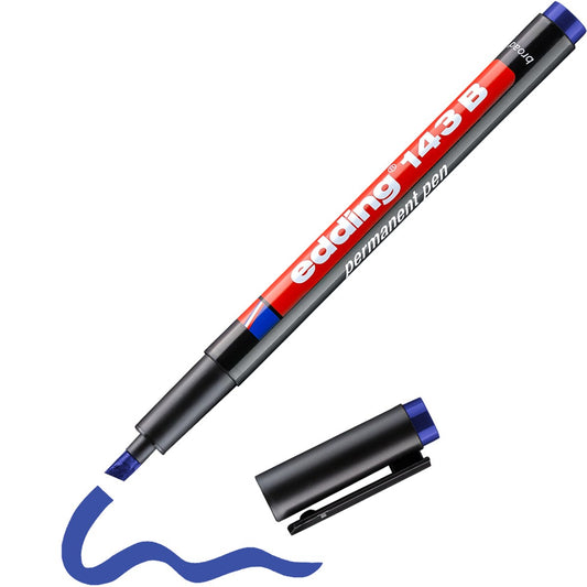 edding 143 B Permanent Pen – blau, Folienschreiber