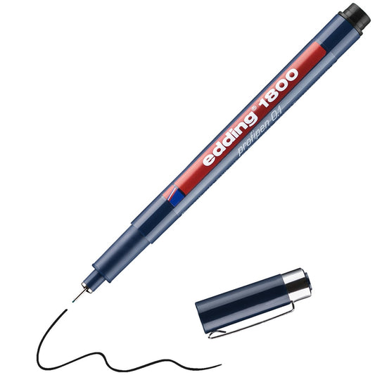 edding 1800 Profipen 0,1 mm – schwarz, Faserzeichner
