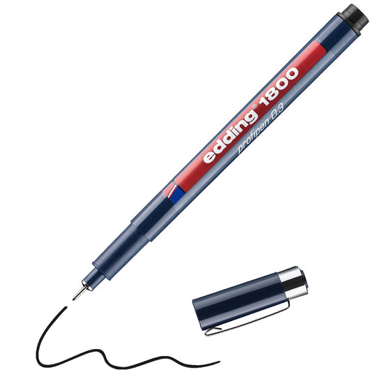 edding 1800 Profipen 0,3 mm – schwarz, Faserzeichner
