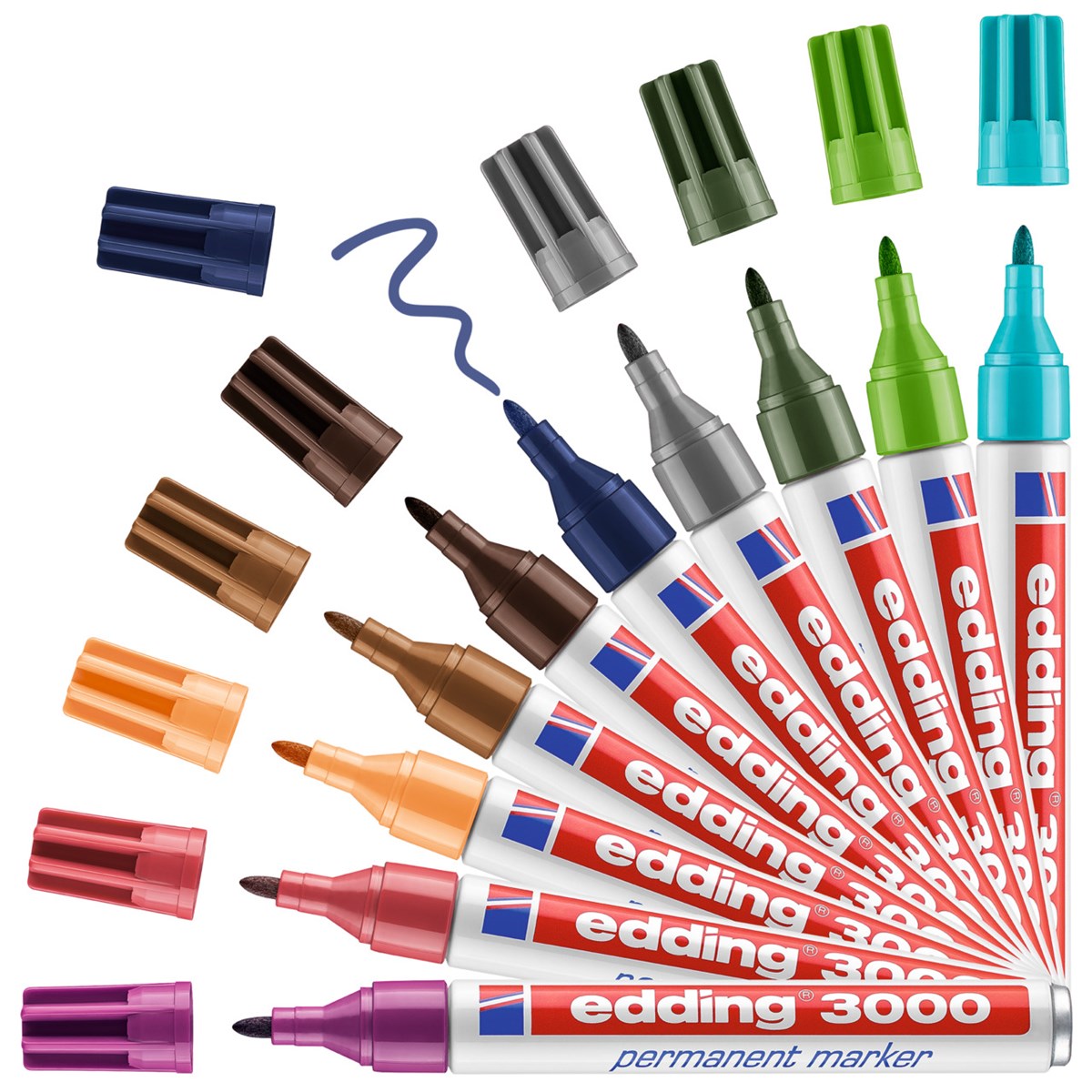 edding 3000 Permanentmarker 10er Box – Sortiment 11–20