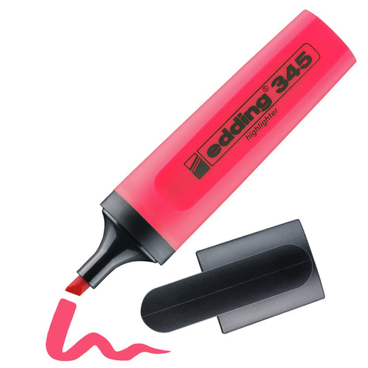 edding 345 Highlighter – rot, 2–5 mm, nachfüllbar