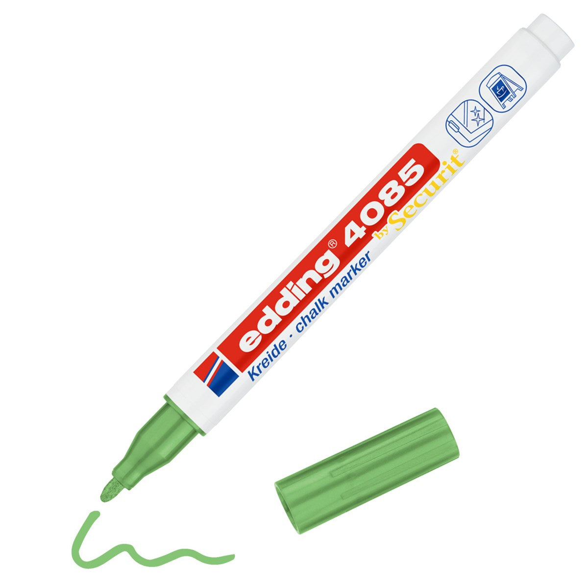 edding 4085 Kreidemarker – grün-metallic, 1–2 mm