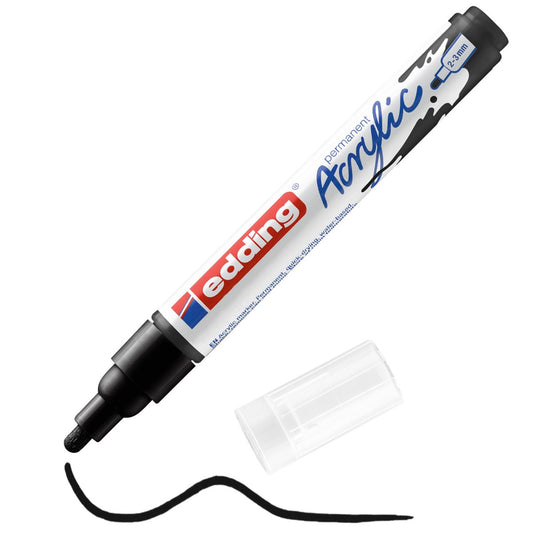 edding 5100 Acrylmarker mittel – schwarz 2–3 mm