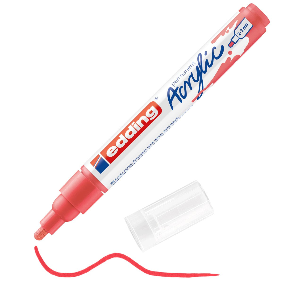 edding 5100 Acrylmarker mittel – koralle matt 2–3 mm