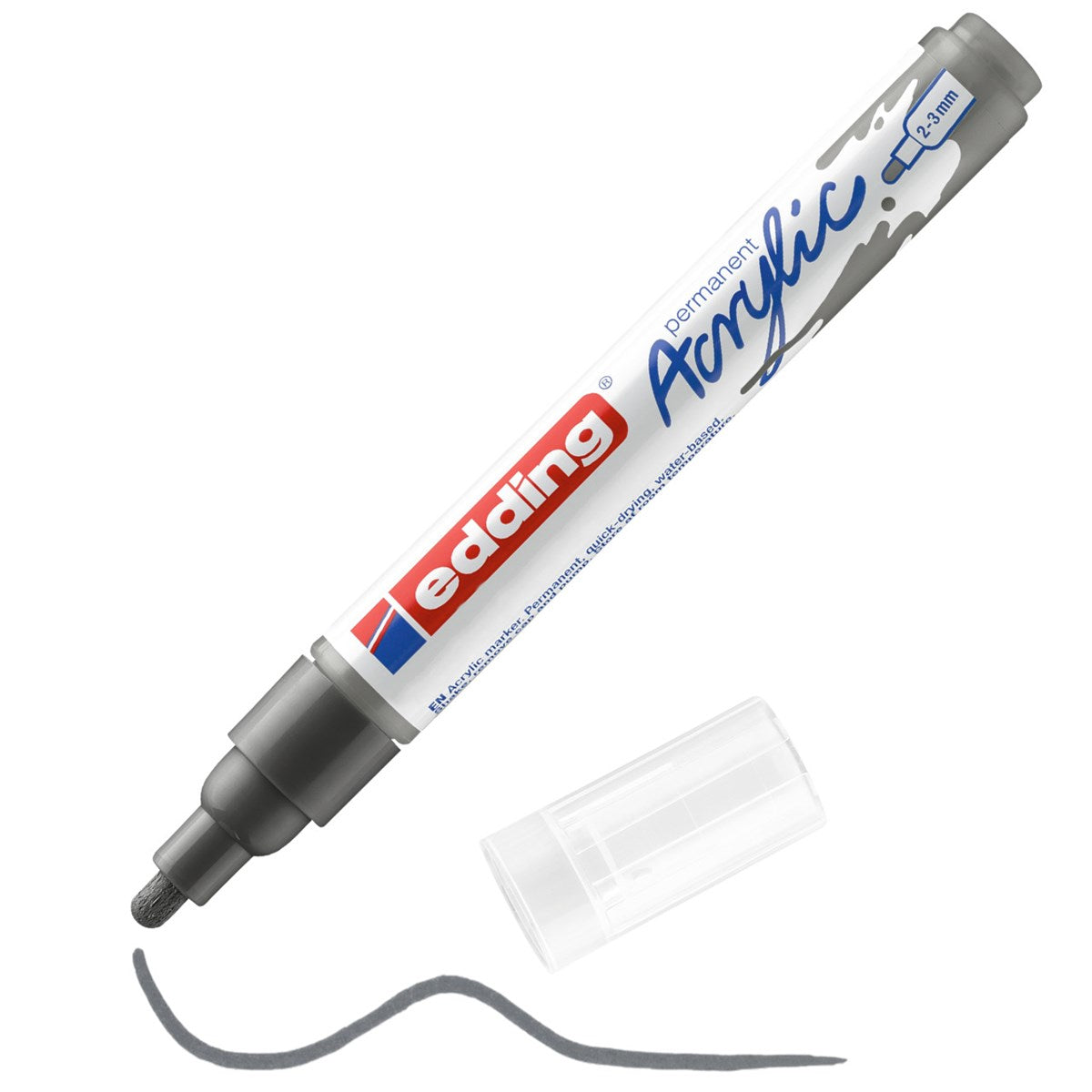 edding 5100 Acrylmarker mittel – anthrazit 2–3 mm