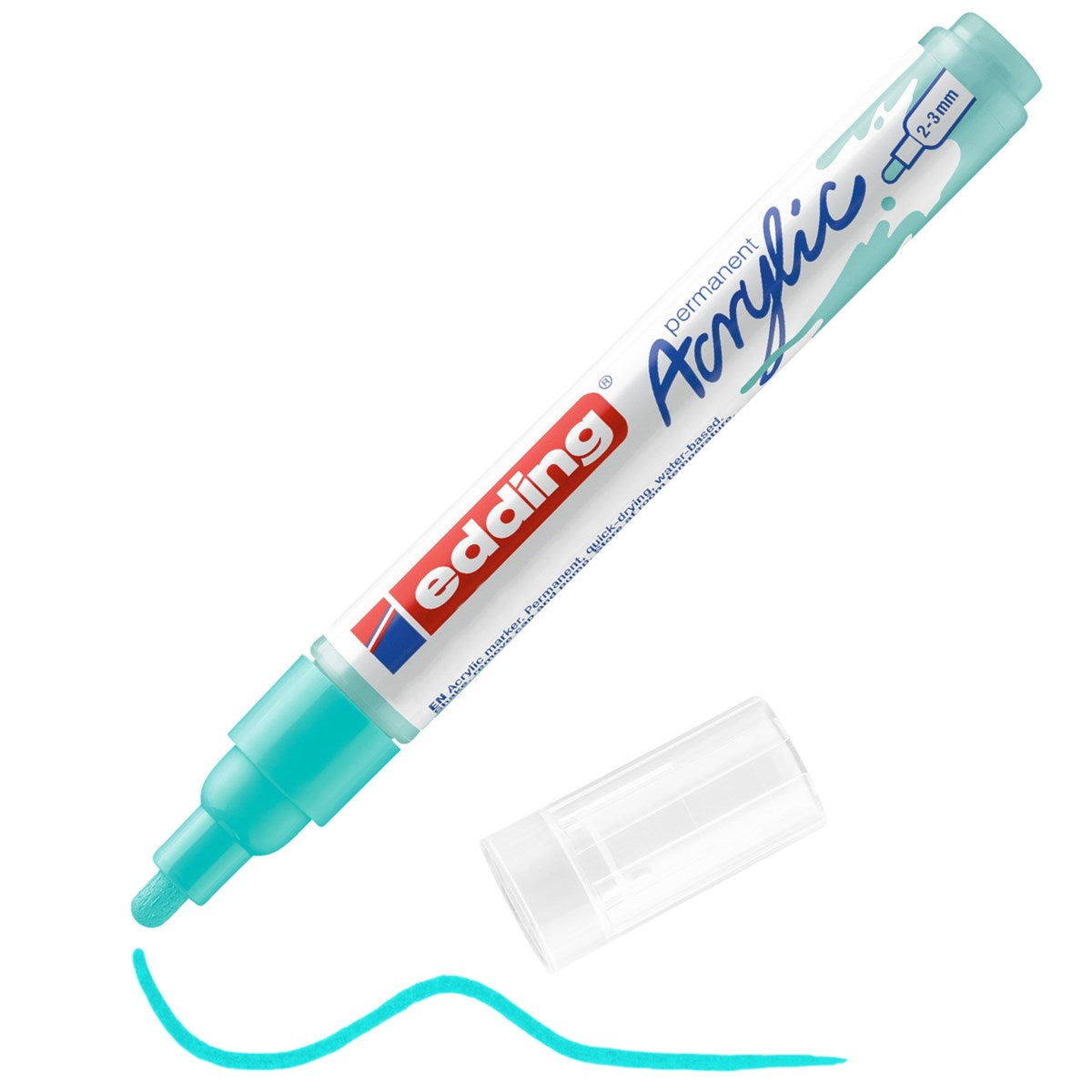 edding 5100 Acrylmarker mittel – opulent türkis 2–3 mm