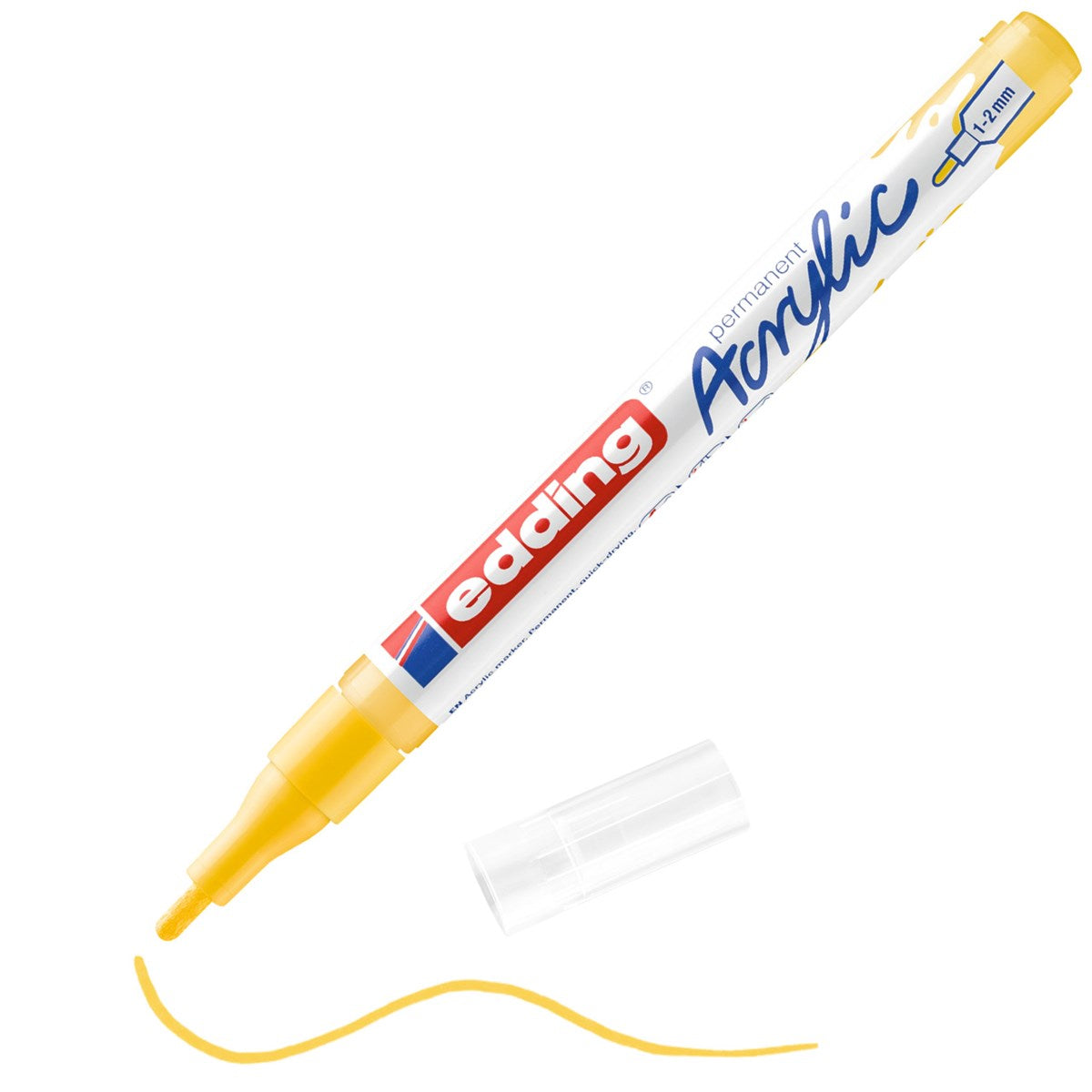 edding 5300 Acrylmarker verkehrsgelb – 1-2 mm, seidenmatt