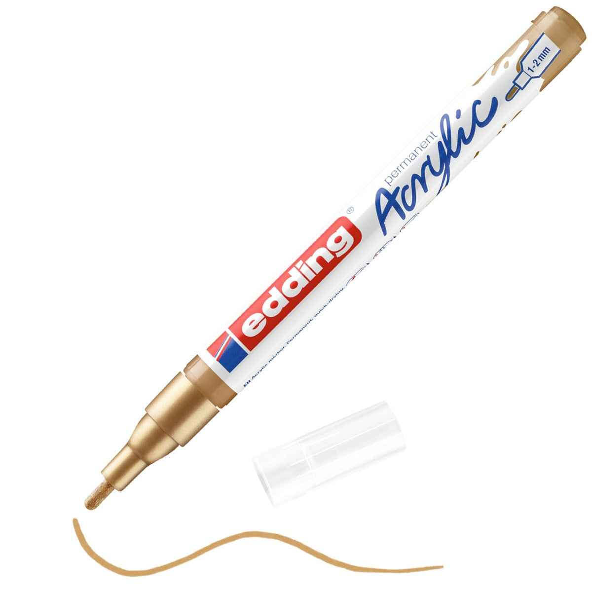 edding 5300 Acrylmarker reichgold – 1-2 mm, seidenmatt