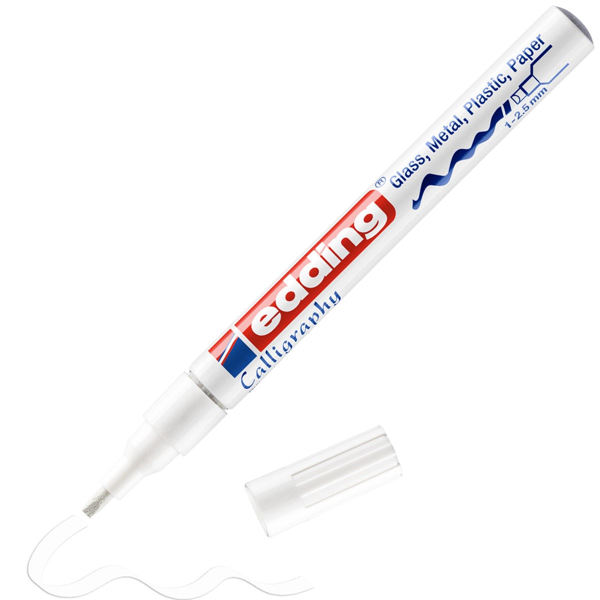 edding 753 CR Kalligrafie Lackmarker weiß – 1-2,5 mm