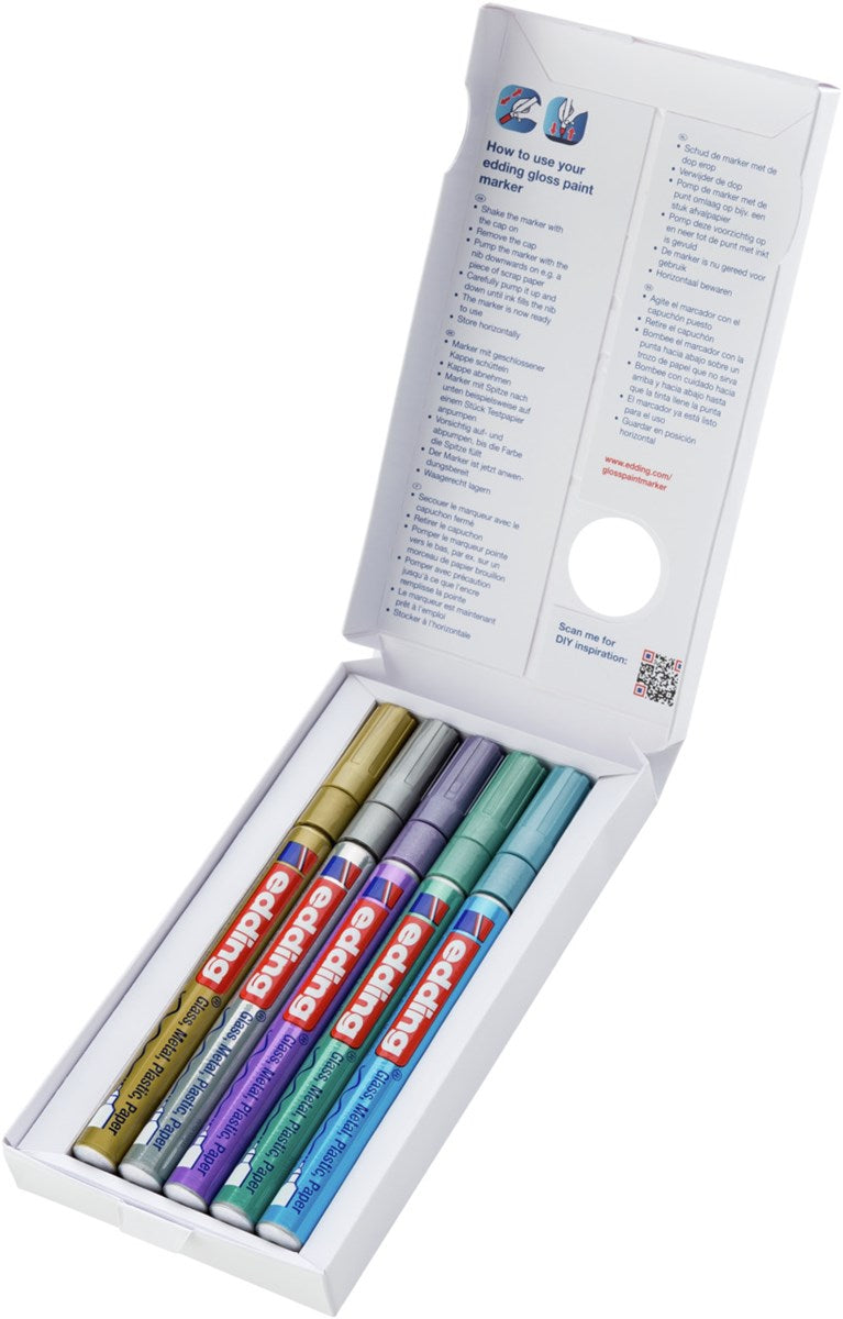 edding 780 Lackmarker metallic special 5er-Set 0,8 mm