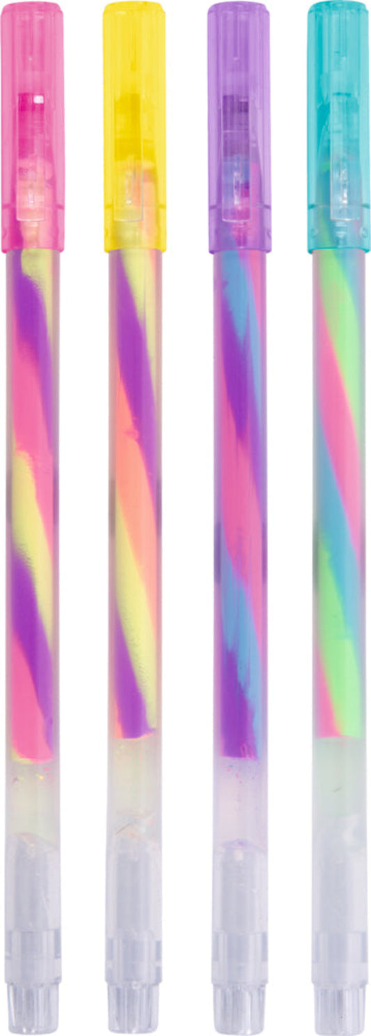 Regenbogen-Gelstifte Einhorn-Paradies – 4 Stifte, 3 Farben