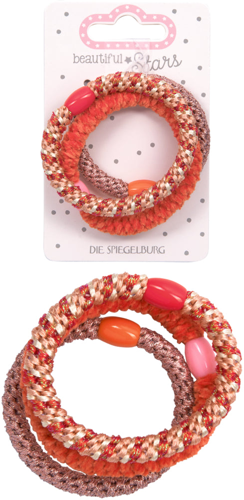 Haargummis geflochten No.4 Beautiful Stars – 1 v. 3