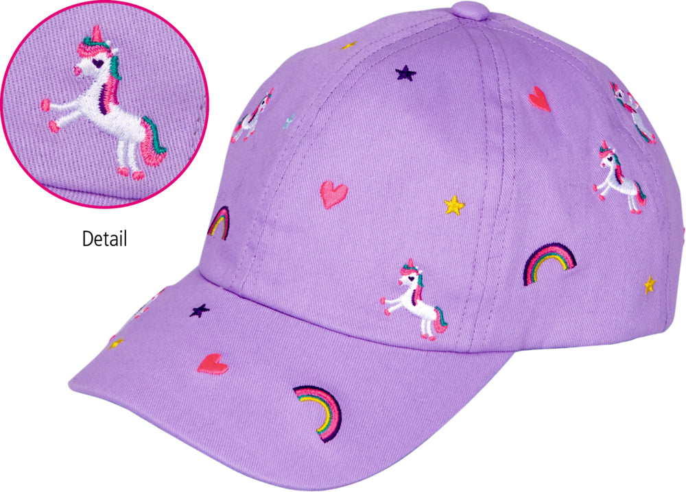 Kinder-Cap Einhorn-Paradies – Stickerei, verstellbar, 3–6 J.